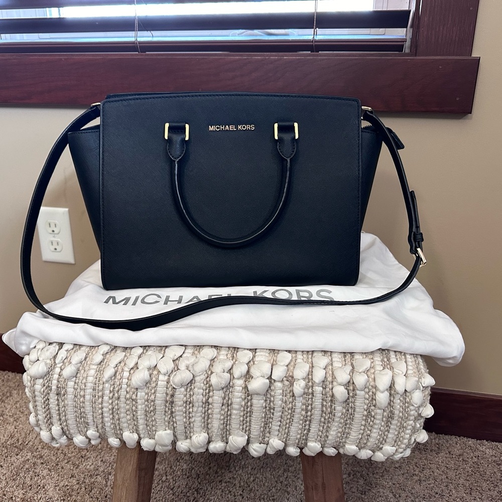 Michael Kors large Safiano leather satchel